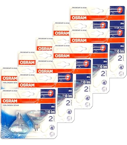 10 X Osram Halogen 20W GU5,3 12V 36° 44860 WFL Dec Produktbild-Vorschau 2