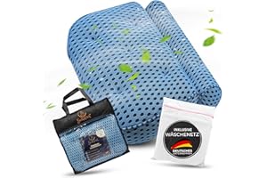 BURADIA Badewannenkissen inkl. Wäschenetz - Ultimativer Komfort und Entspannung mit neuester Air Mesh Technologie - Badekissen für Badewanne mit 7 starken Saugnäpfen - Nacken-/Kopfkissen (hellblau)