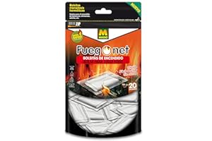 FUEGO NET Fuegonet 231395 Bolsitas de Encendido, Blanco, 13.5 x 3 x 23.5 cm