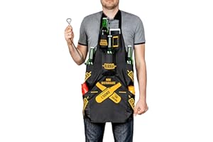 Froster Grembiule Uomo in Cucina, Grembiule da Cucina da Uomo con Tasche per Birra, Grembiule BBQ per lui, Barbecue, Regalo