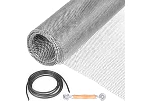 Niaetuto Zanzariera Venduta al Metro, Zanzariera Finestra 120x250cm, Tagliabile Zanzariera in Fibra di Vetro, con Utensile di Laminazione e Tubo di Gomma 10 m