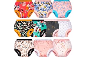 BIG ELEPHANT 10er Pack Töpfchen Trainingshose für Kleinkinder, Baumwolle Mädchen Trainingsunterhosen