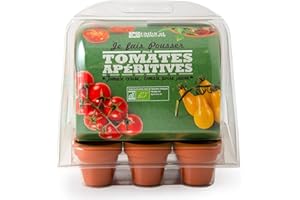 Radis et Capucine – Serre de Germination avec graines de tomates reproductibles biologiques de tomates Bio apéritives à Faire Pousser