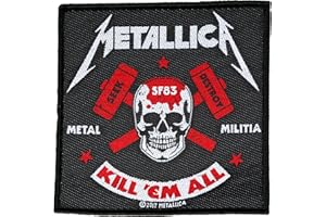 Unbekannt Metallica Metal Militia Aufnäher Metallica Patch Gewebt & Lizenziert !!