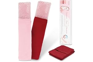 ICEHOF - Compresas frías/calientes (5 piezas), ayuda para la recuperación posparto, embarazo, puerperio, hemorroides, dolor de pecho, reutilizables y lavables