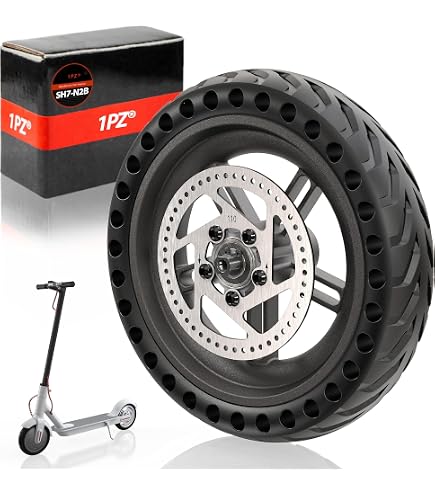 Roue Solide électrique 200 X 50 Mm (8 Pouces) - Caoutchouc - Pour Fauteuil Roulant Ou Trottinette