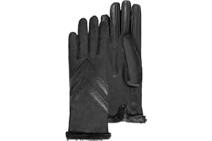 Isotoner Gants femme tactiles en tissu recyclé, doublés chaud, taille unique, TU,