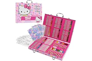 Hello Kitty Kolorowe kredki materiały artystyczne zestaw do rysowania przybory szkolne malarstwo dziewczyny rysunek ołówki zestaw artystyczny walizka podróżna z kredkami sztuka i rzemiosło dla dzieci