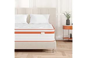 ‎TEQSLI TeQsli Gel Federkernmatratze 140x200 cm, 25 cm Höhe 7-Zonen Taschenfederkernmatratze mit Gel Memory Schaum, ergonomische Unterstützung & Druckentlastung, H3 H4, Oeko-Tex & CertiPUR Zertifiziert