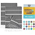 Utopia Towels 2 Pack Turkish Beach Towel (100 x 180 cm) - 100% Cotton Oversized Sand Free Lightweight Quick-Dry Turkish Towel, Prewashed for Soft Feel, Large Peshtemal Towel for Travel (Grey)