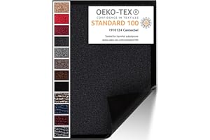 Carpet Diem Fußmatte 90x150 cm in Anthrazit | Schmutzfangmatte innen für sauberen Eingangsbereich | rutschfest & pflegeleicht | Verschiedene Größen & tolle Farben