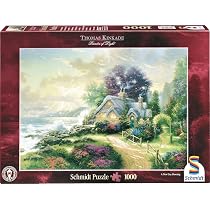 Thomas Kinkade 'A New Day Dawning' 1000 Piece Jigsaw Puzzle - 27x20 Inches