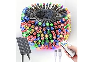 SOLARBABY Guirnaldas Luces Exterior Solar, 40M 400LED Luces Solares w/Remoto, 19 Modos IP65 Impermeable Colorido Navidad Solares LED Exterior Jardín Decoracion para Del Arbol Patio Terraza