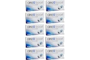 CB12 Boost Chewing-gum sans sucre au goût de menthe forte - Lot de 10