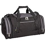 Mens Holdall Sports & Gym Bag By MIG - SPORTS WORK CASUAL LEISURE (Black)