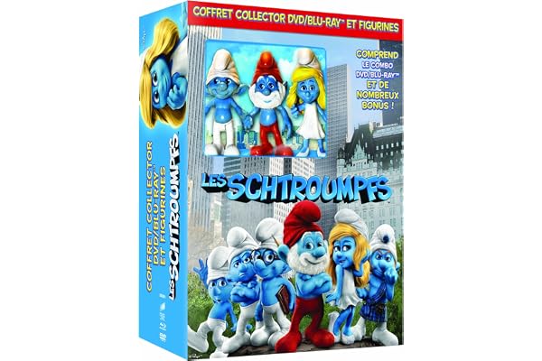 Les Schtroumpfs - Edition Limitée - Combo Blu-ray + DVD + 3 figurines - Exclusivité Amazon.fr