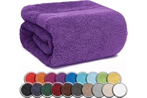 NatureMark Ręczniki do sauny jakość premium 80 x 200 cm ręcznik do sauny ręcznik do sauny 100% bawełna kolor: fioletowy