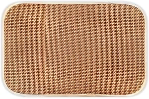 AUSUAYA Coussin d'appui-tête en bambou pour sauna - En bois naturel fait à la main - Pour bain à vapeur et spa - Résistant à la chaleur D-E-P6 - 1 pièce, 40 x 60 cm