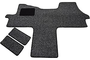 MERTEX Fußmatte Fahrerhausteppich Schmutzfang Velours kompatibel mit Ducato 250, Boxer II, Jumper II ab Bj 2006 in 4 Farben SFC (anthrazit, Fahrerhausteppich mit 2 Einstiegsmatten)