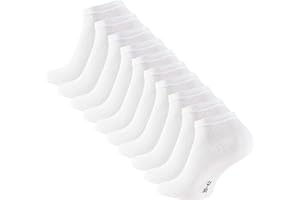 STARK SOUL Skarpety męskie do sneakersów, 10 par - biały, 39-42 EU