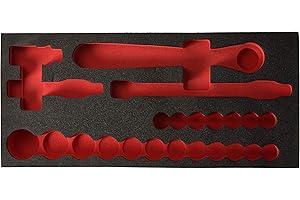 Facom PM. mods161 – 3 tace piankowe, czarny/czerwony