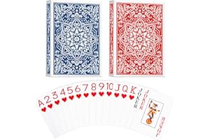 Aomaic Playing Cards 2 Deck of Cards Poker Cards Jumbo Poker Size Large Print Playing Cards for Adults Seniors Card Games for Family Game Night Table Games Magic Casino Theme Party