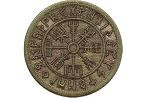 2AFTER1 Multicam Vegvisir Viking Compass Norse Icelandic Rune Morale Tactical Heathen Pagan Touch Fastener Patch