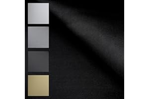 TENDAGGIMANIA Tissu de revêtement Toit Voiture, Compatible avec Tous Les Voitures- Longeur 2,5 METRES- Couleur:1440 Noir