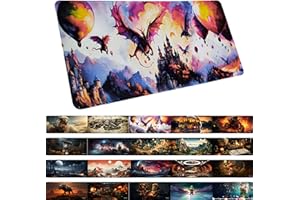 TRAVLN 70x30 cm Desk Mat| Premium Desk Pad Large | 3mm Thick Large Mouse Mat Mouse Pad | Desk Pad Protector for Office and Home | Laptop Desk Writing Pad Blotter Pad (Delivery Dragons)