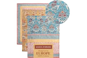 Maison d' Hermine Marquise 100% cotone Set di 3 strofinacci da cucina multiuso morbidi e assorbenti, strofinacci da bar, primavera/estate (50 cm x 70 cm)