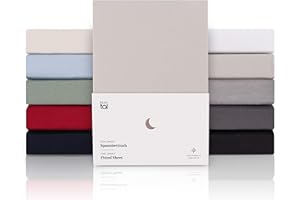 Blumtal® Premium Spannbettlaken 180x200cm Jersey - Oeko-TEX zertifiziertes Spannbettlaken 180x200cm Baumwolle 100% - Spannbetttuch 180x200cm für Matratzen bis 25cm - Bettlaken - Moonlight Grey - Grau