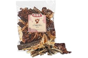 DIBO Agneau Multi-Mix, Sachet de 500 g, la Petite collation Naturelle ou friandise à mâcher pour Entre-Temps, Nourriture pour Chien, Articles à mâcher de qualité sans Produits Chimiques DIBO
