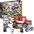 LEGO Jurassic World La Cattura dei Velociraptor Blue e Beta, Dinosauri Giocattolo, Camion e Moto, Idea Regalo, Giochi per Bam