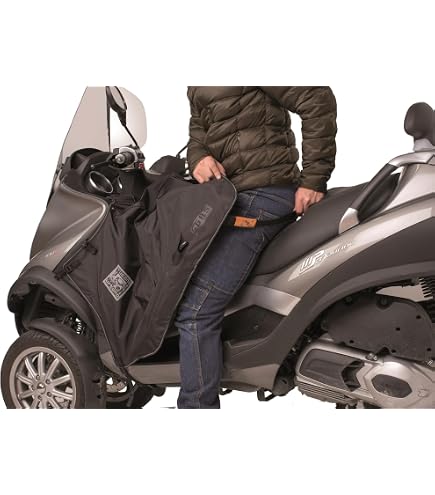 Tucano Urbano R333 Coprimanopole Nylon Imperméables Pour Manubri Moto Et Scooter - Noir - Taille Unique