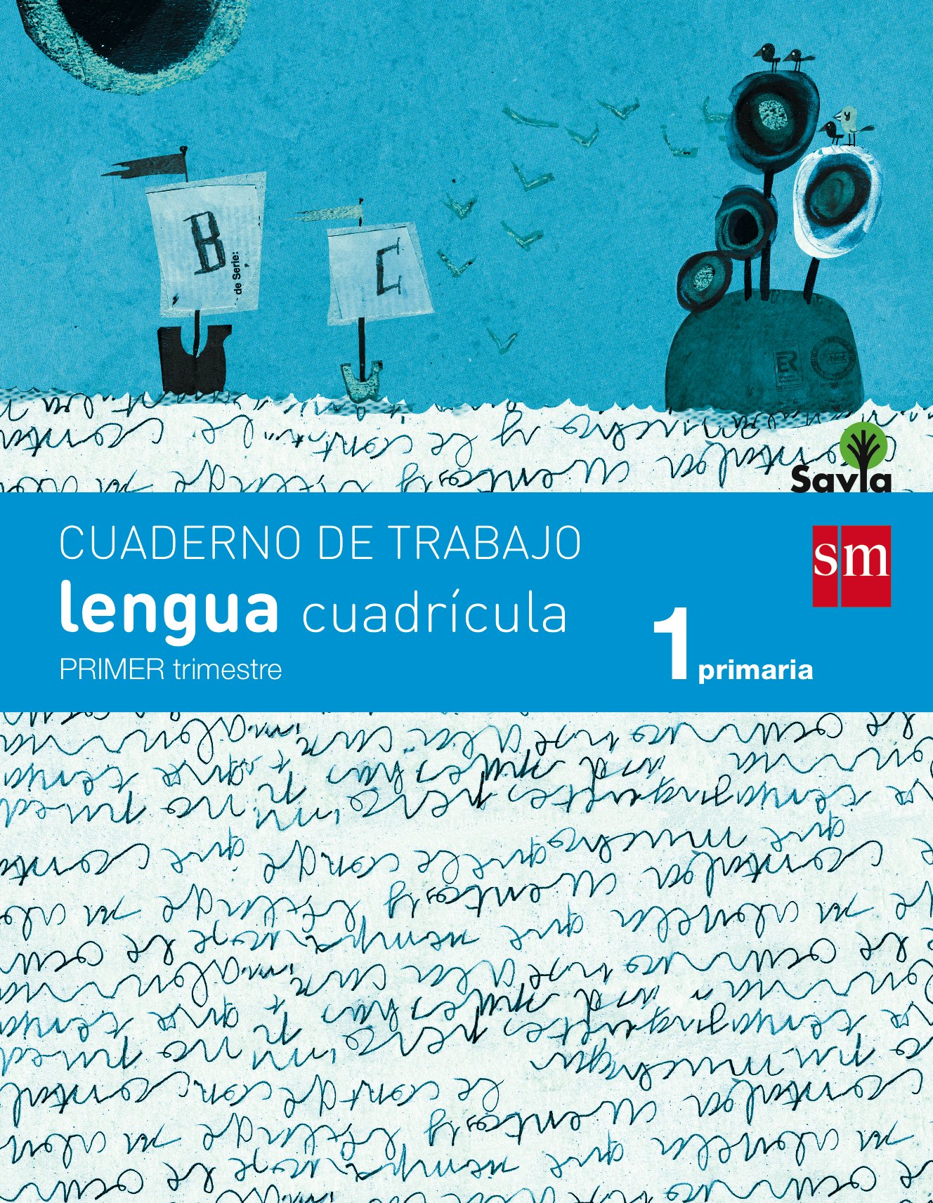 Cuaderno de lengua, Cuadrícula. 1 Primaria, 1 Trimestre. Savia