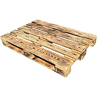 6 Stück geflammte lasierte aus fabriksneuen Europaletten 6er SET 6Pack