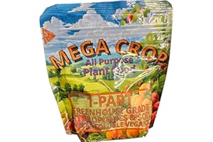GREENLEAF NUTRIENTS Mega Crop 1-Part Complete Hydroponic and Soil Base Nutrient Fertilizer for Plants with Organics - makes 400 Liters!