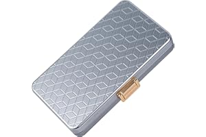 ‎GOSHENTECH Goshentech Einzigartiges Metallgehäuse mit Rautenmuster, 4 Kapazitäten, Oberfläche oxidiert, schwarz, noch luft-/wasserdicht, Geschenk-Box-Verpackung