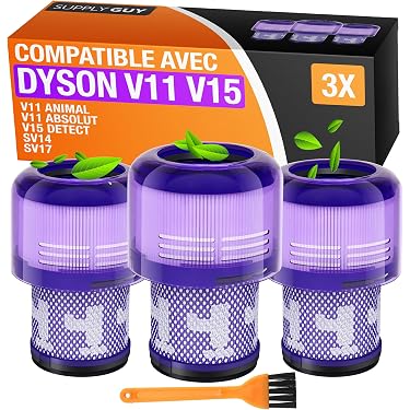Lot De 2 Filtres Pour Aspirateur Techwood TAE-7036 - Filtration Poussière Fine, Lavables, Entretien Facile - 9