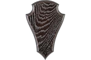 JANUEL - Toppa in rovere cranio massacro capriolo - Altezza 23 cm x Larghezza 15 cm - Scuro