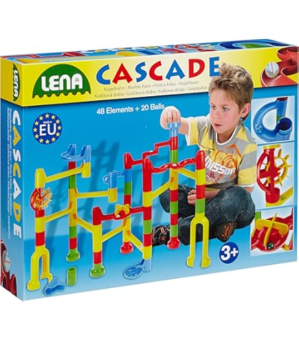 Juego De Construcción LENA Para Niños - Pista De Canicas Divertida Y Educativa