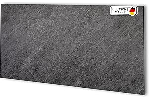 AS Country Stone Wandpaneele in Marmoroptik | 60x120 cm | PVC Wandverkleidung aus Kunststoffplatten für Küche, Bad & mehr | Küchenrückwand Platte Wandpaneel | Darkstone