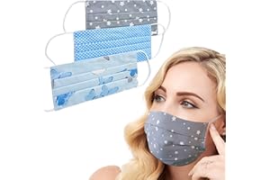 Lilind® Cloth Face Masks, Handmade Comfortable Gift, Breathable Soft Reusable and Washable Covering, 100% Cotton