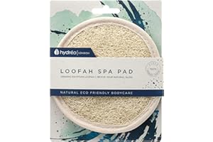 HYDREA LONDON Hydréa London Coussin Corporel Exfoliant De Luxe En Loofah Égyptien Bio Naturel De Haute Qualité Spa Soins Du Corps Pour Bain Douche