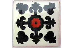 Carrelage en céramique mexicaine - 5 cm - fait à la main et éthiquement négocié par Tumia LAC - Tuile unique