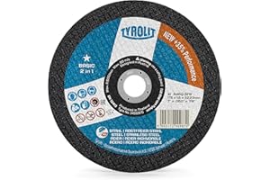TYROLIT Basic 2-in-1 Super-Thin Cutting Disc for Stainless Steel -- 150 x 1.6 x 22.23 mm (Pack of 25)