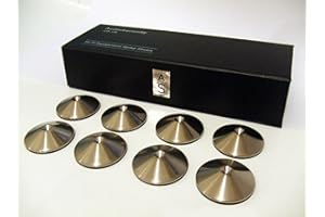 AudioSerenity Set of 8 Brushed Stainless Steel Hi-Fi Spike Shoes
