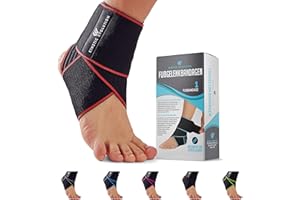 KINETIC EVOLUTION Fußbandage Knöchelbandage für Damen und Herren, Flexible Sprunggelenkbandage, Knöchelschutz, stabilisiert und unterstützt, Tennis, Fußball, Laufen