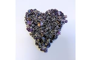 Zen&Tao Natural Amethyst Crystal Gemstone Semi-precious Stone Chips/Mini Tumblestones, Various Sizes and Weight, Decorative Stones (7-9mm 200g)