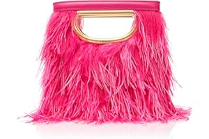 Pinko Square Mini Feathers, Borsa Donna, Taglia Unica